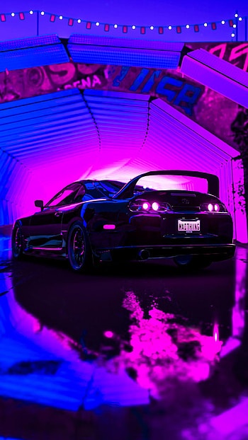 Toyota Supra : R ForzaHorizon, Neon Supra HD phone wallpaper