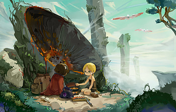 Reg & Riko, Riko (Made in Abyss), Reg (Made in Abyss), Anime, Made in Abyss HD wallpaper