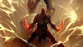 Thanos Vs Kratos Digital Art, thanos, kratos, artist, artwork, digital-art, artstation HD wallpaper