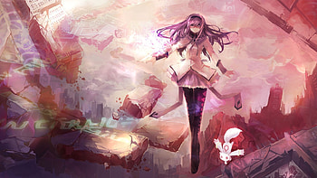 Madoka Magica anime, Madoka anime , backgrounds HD wallpaper