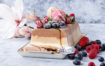 Ice Cream Cake, dessert, food, cake, ice cream HD wallpaper