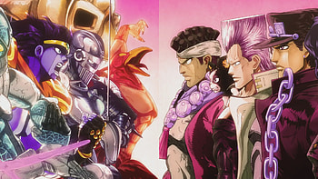 Star Platinum, Jotaro Kujo, Noriaki Kakyoin, Joseph Joestar HD wallpaper