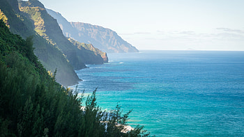 Preview hawaii, mountains, ocean HD wallpaper