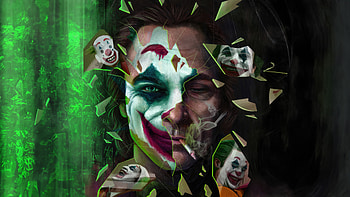 Joker Put On A Happy Face Artwork, joker, superheroes, artwork, digital-art, art HD wallpaper