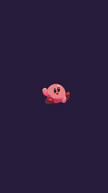 Kirby pixel art, rosa HD phone wallpaper