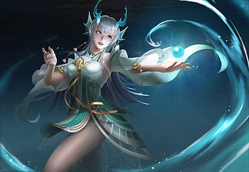 Fantasy girl, blue, girl, yokia, fantasy HD wallpaper