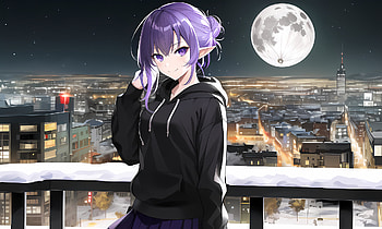 anythingv3, AI Art, Anime, Original, winter, snow, winter anime HD wallpaper