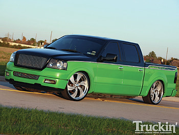 Harley-Hauler, ford, black, green, truck HD wallpaper