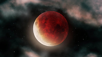 Supermoon HD wallpaper