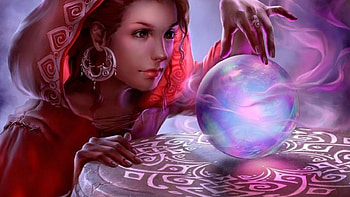 Magic Ball, BALL, FANTASY, PINK, MAGIC HD wallpaper