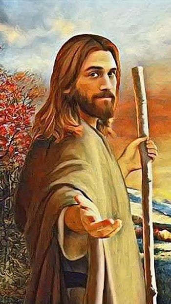 Papa Jesus, Jesus Painting HD phone wallpaper