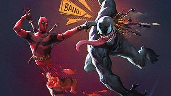 Deadpool And Venom, deadpool, venom, superheroes, artwork, art HD wallpaper