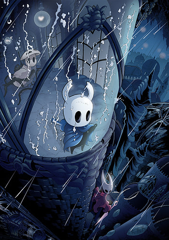 City Of Tears, Quirrel, Rain, Hollow, Knight, Hornet HD phone wallpaper