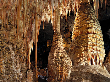 CAVE, stalactites, nature, stalagmites HD wallpaper