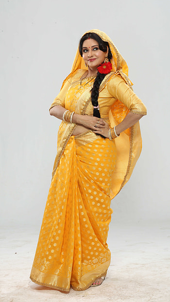 Farhana fatima, bollywood actress, saree lover HD phone wallpaper