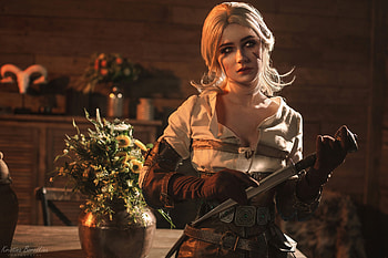 Cosplay ~ Ciri, the witcher, ciri, model, cosplay, girl, kristina borodkina, woman HD wallpaper