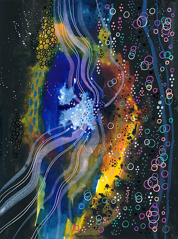 Watercolor, paint, abstract art, pattern HD phone wallpaper