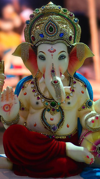 Ganpati, gajaanand, devotional, god, bhakti HD phone wallpaper