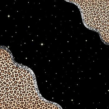 Leopard print & Stars, border, gold, leopard print, background, black, animal print HD phone wallpaper