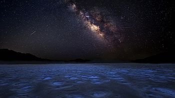 Desert Milky Way Sky Sand During Nighttime Nature HD wallpaper