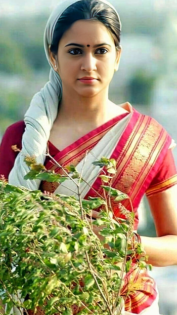 Krithi kharbanda, telugu actress, saree beauty HD phone wallpaper