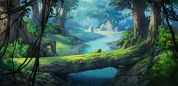 Enchanted Forest Realm – Fantasy Landscape, fantasy, forest HD wallpaper