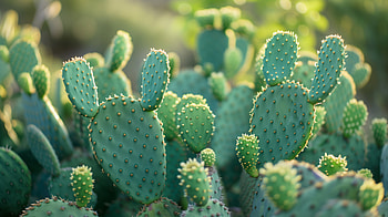 Serene Prickly Pear Cactus, cactus, prickly pear cactus, plant, nature, greenery HD wallpaper