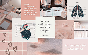 blush laptop background future doctor future surgeon light pink collage study aesthetic. notebook, Aesthetic , Medical , Medicine Aesthetic HD wallpaper