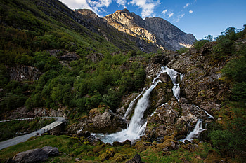 Norway Waterfall, river, Waterfall, Norway HD wallpaper