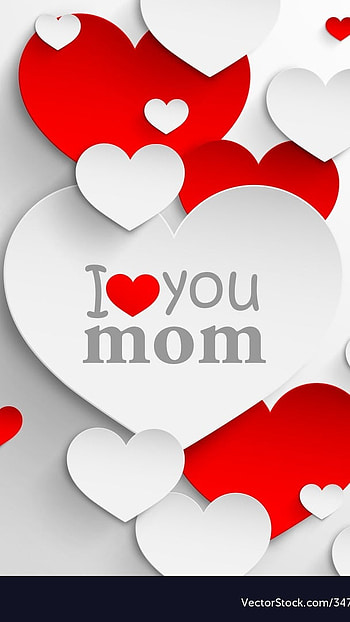 I Love You Mom, Hearts, love HD phone wallpaper