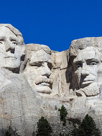 Mount Rushmore masterpiece, South Dakota symbol, Black Hills beauty, Presidential tribute HD phone wallpaper