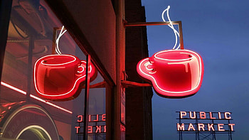 Drinks coffee sign neon seattle World Market Coffee Seattle Pikes . HD wallpaper