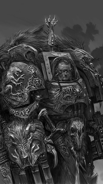 Space Wolf - Warhammer 40,000 Game mobile HD phone wallpaper