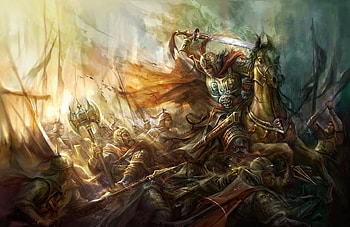 Invisible Warrior, abstract, fantasy, battle, warriors HD wallpaper
