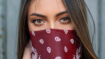 Girl Wearing Red Bandana, girls, model HD wallpaper