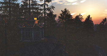 Trees, Forest, 3D, Alcove, Bower HD wallpaper