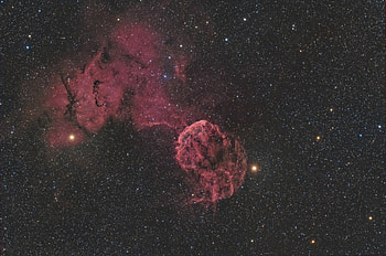 Sharpless 249 and the Jellyfish Nebula, galaxies, nebula, fun, space, cool, stars HD wallpaper