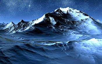 Landscape, Mountains, Night HD wallpaper