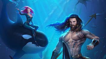Aquaman Mera Arts, aquaman, mera, superheroes, artwork, digital-art, artstation HD wallpaper
