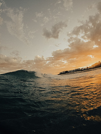Nature, Water, Sea, Twilight, Dusk, Wave HD phone wallpaper