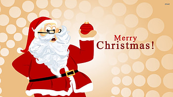 Santa Clause With Red Bauble, Bauble, Santa, Red, Clause, With HD wallpaper
