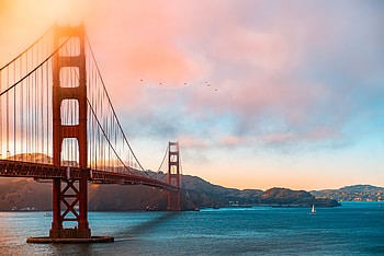Golden Gate Bridge Morning , golden-gate-bridge, world, morning HD wallpaper