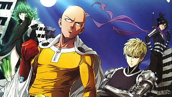 one punch man, genos, anime, Tatsumaki, saitama HD wallpaper