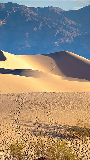 Death Valley, Majestic mountains, Desert sand, Serene beauty HD phone wallpaper