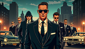 Mafia Vibes: Epic Ultra, mafia, gangster, suit, sunglasses, cityscape HD wallpaper