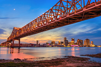 Crescent City Connection, New Orleans HD wallpaper