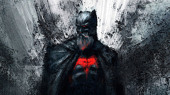 Old batman, dark, art HD wallpaper