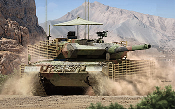 Leopard 2A6, Canadian tank, modern armored vehicles, tank drawings, Army of Canada, Leopard HD wallpaper