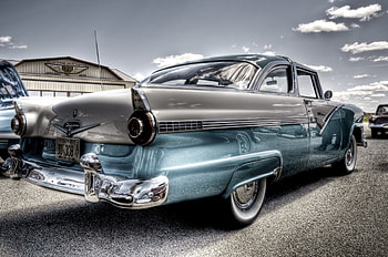 Ford Fairlane, ford, retro, car, silver, fairlane, vintage HD wallpaper