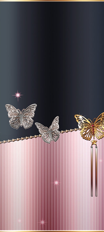 Butterfly_Brooch, gold, moths and butterflies, pastel, Pink, butterfly, metal, luxury HD phone wallpaper